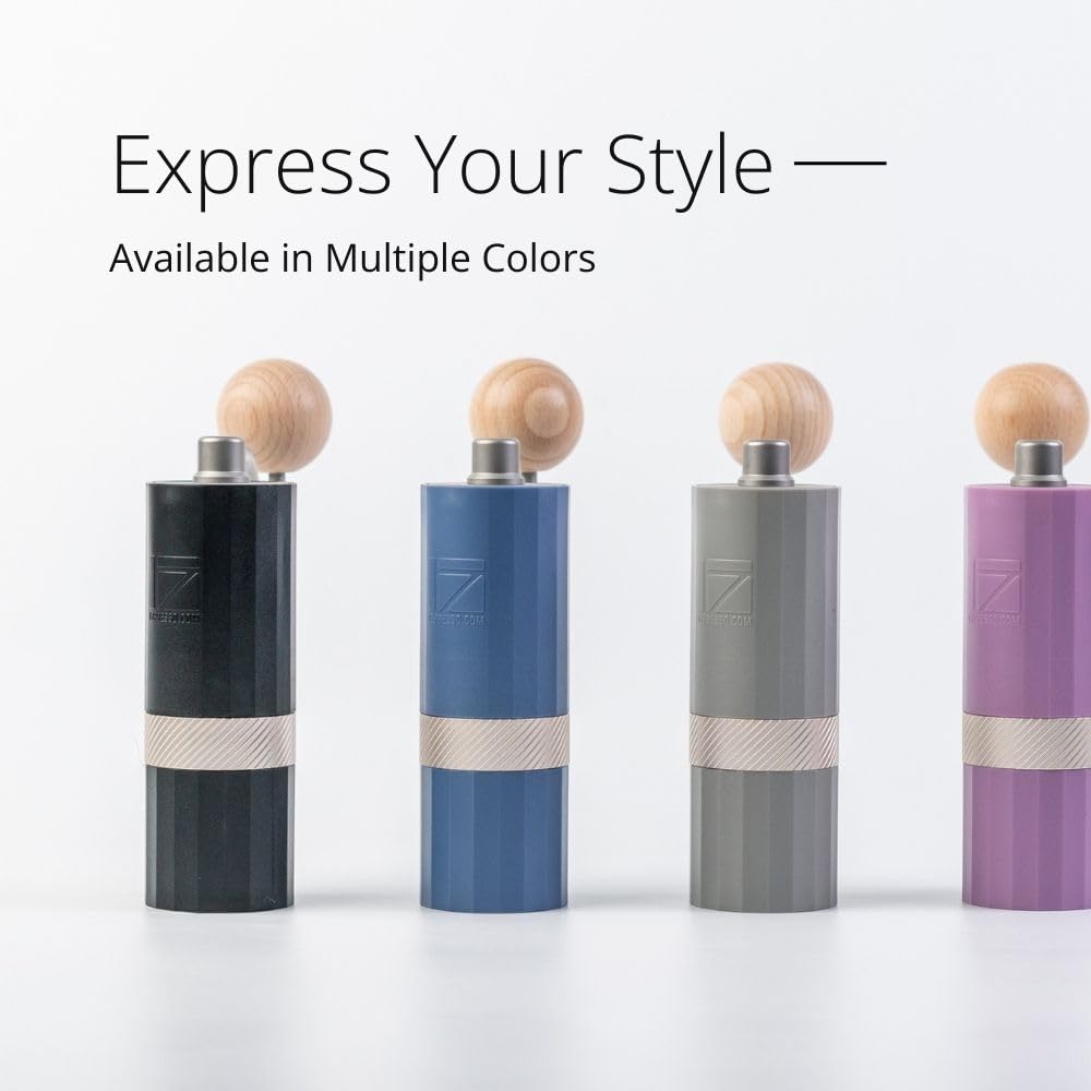 Amazon | 1Zpresso Q Air 手動コーヒーグラインダー - ブラック、ミニ